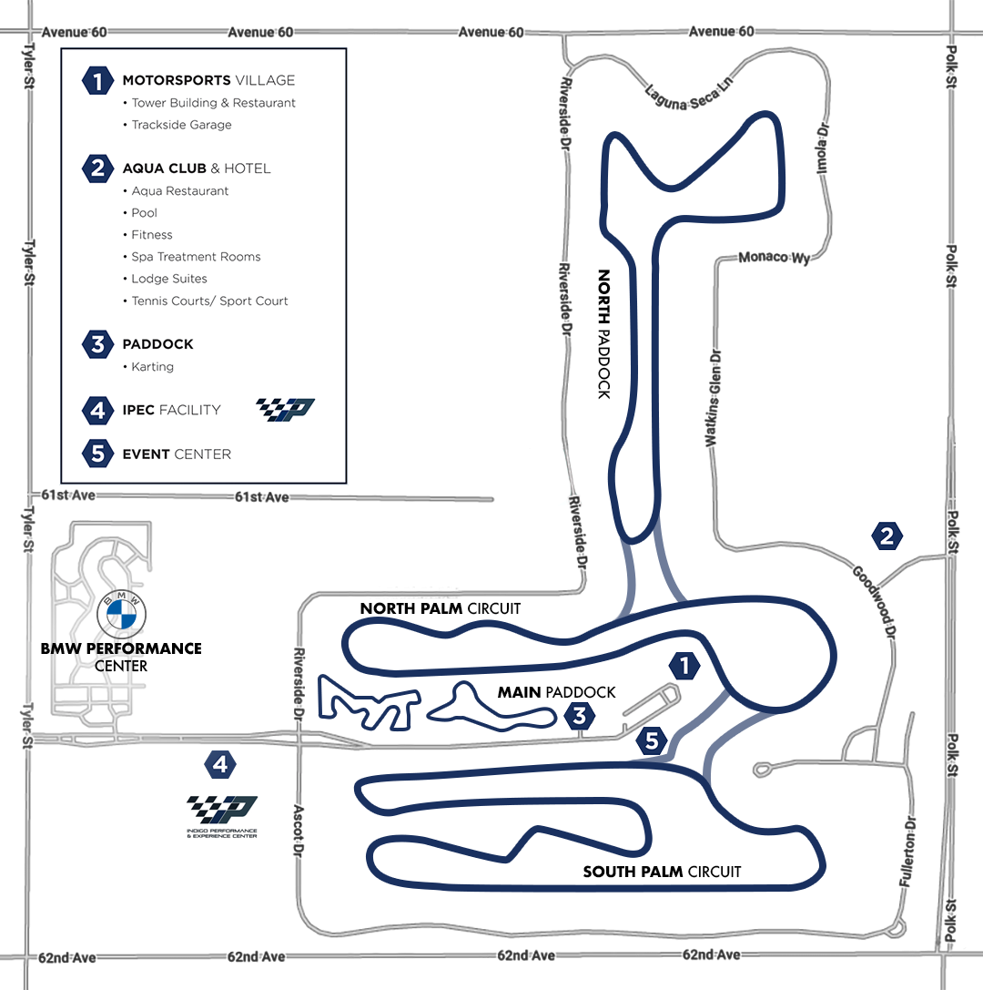 Porsche Experience race track map
