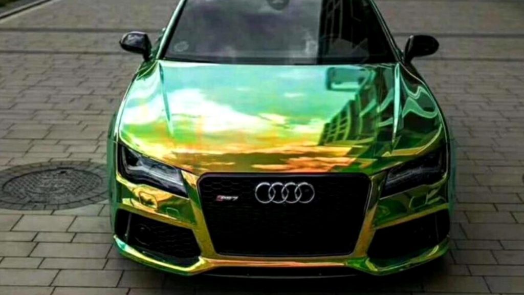 Audi chrome wrapping