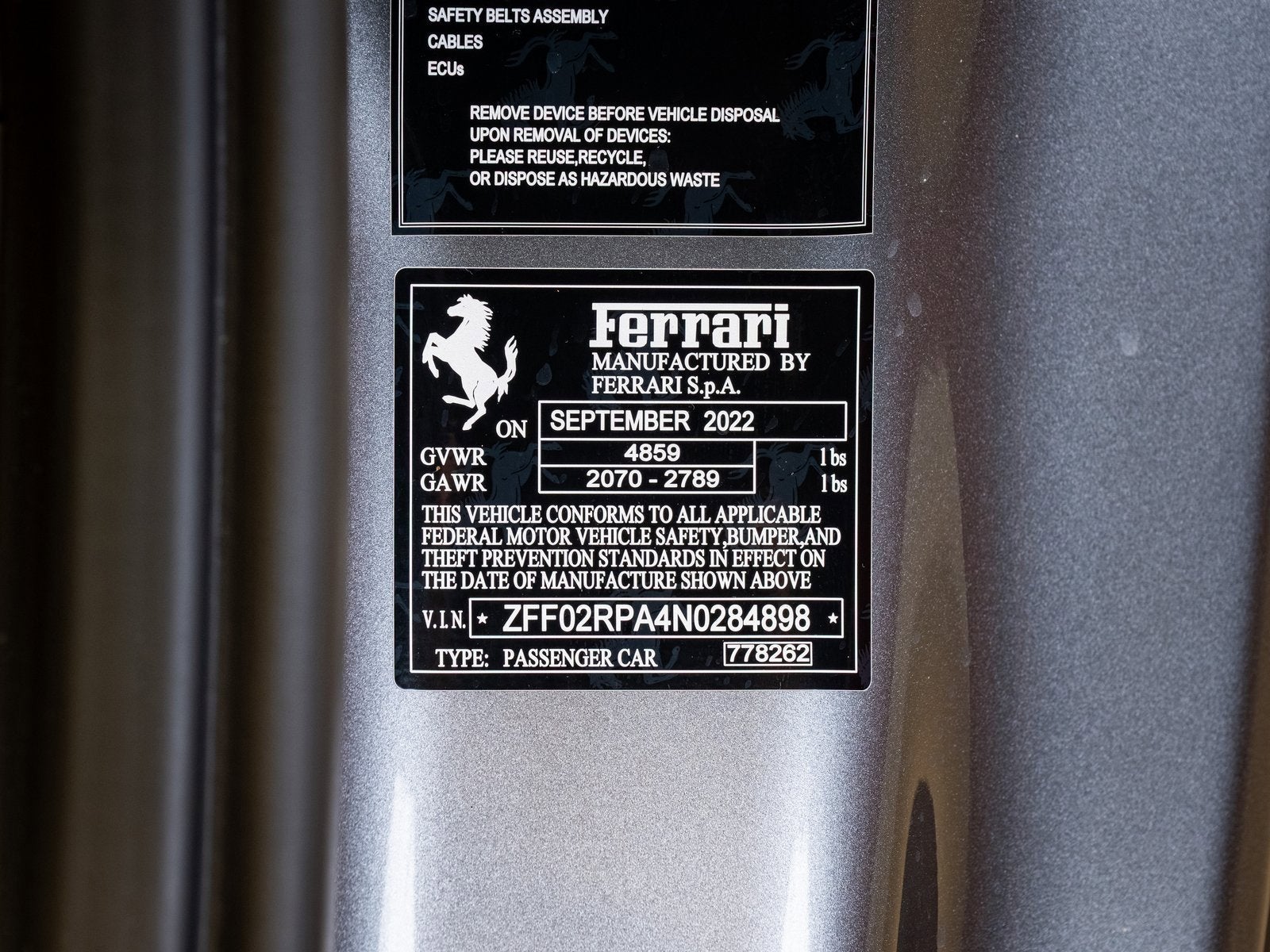 2022 Ferrari Portofino M Base