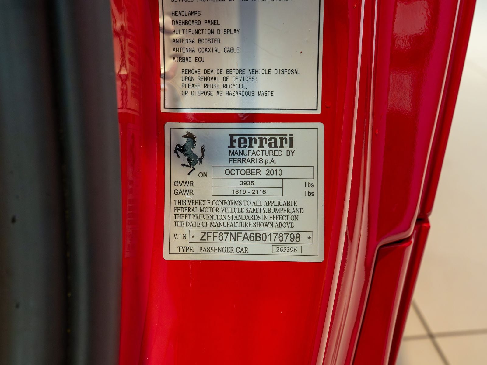 2011 Ferrari 458 Italia Base