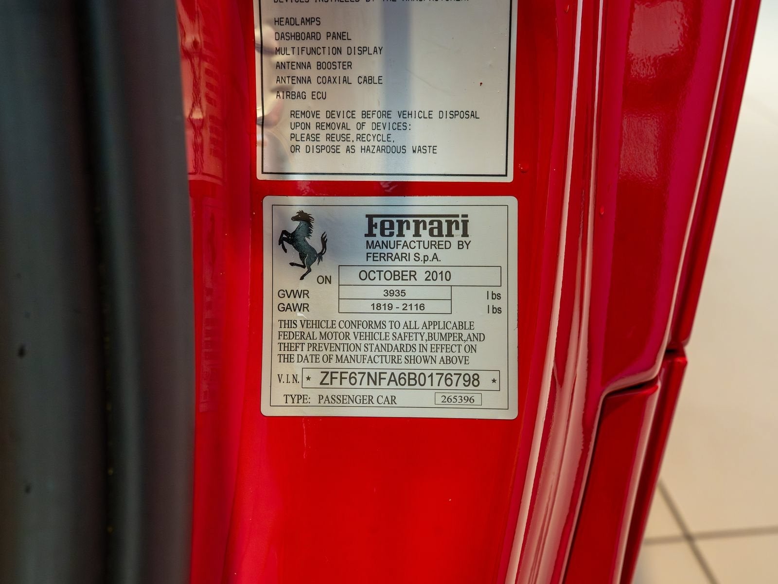 2011 Ferrari 458 Italia Base