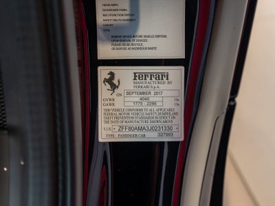 2018 Ferrari 488 Spider Base