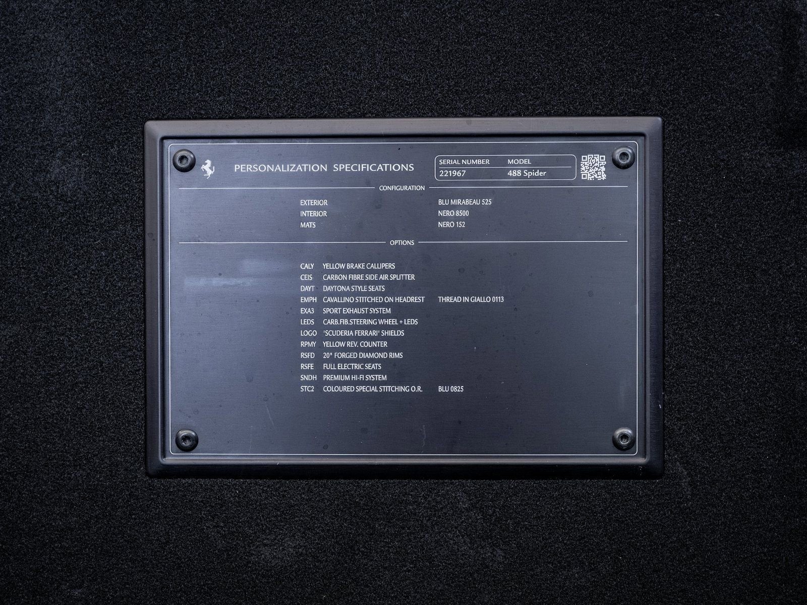 2017 Ferrari 488 Spider Base