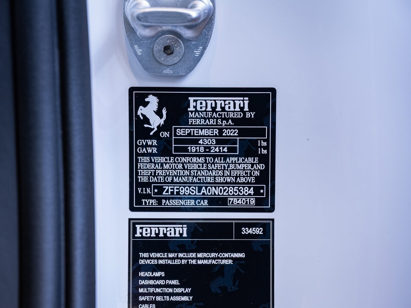 2022 Ferrari 296 GTB Base