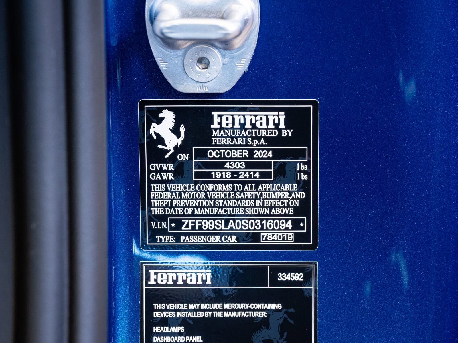 2025 Ferrari 296 GTB Base