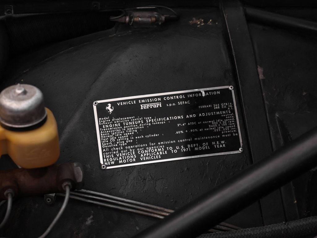 1971 Ferrari 365 GTB/4 Berlinetta Scaglietti