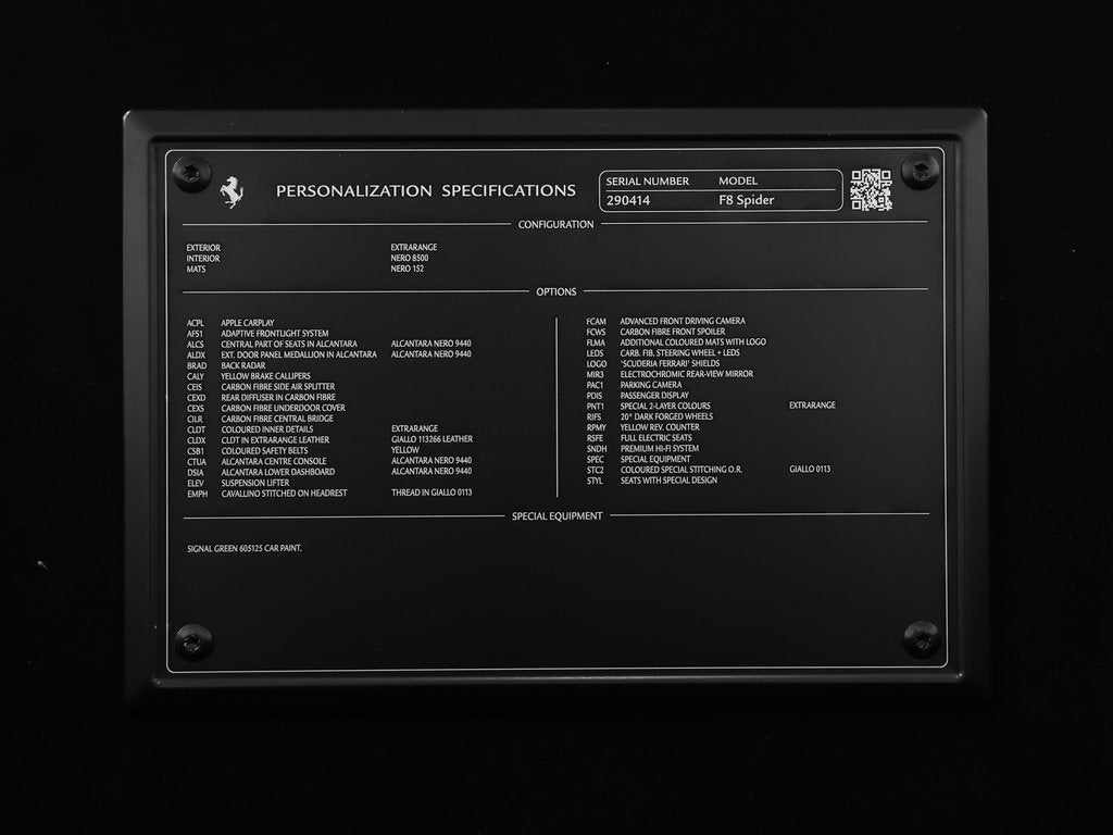 2023 Ferrari F8 Spider Base
