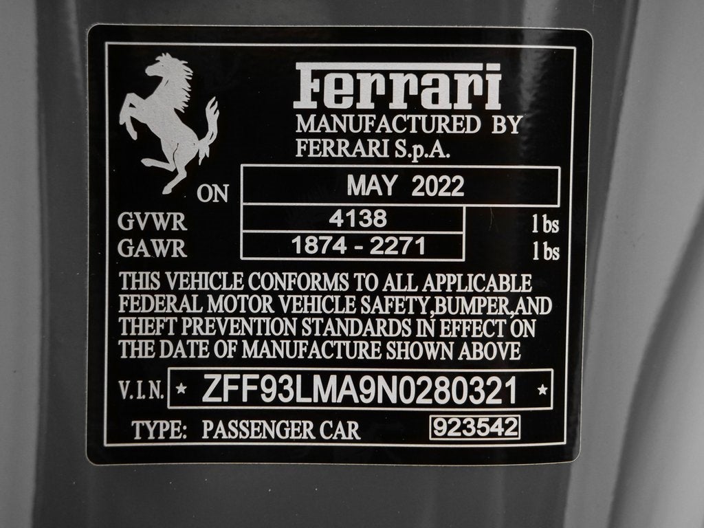 2022 Ferrari F8 Spider Base