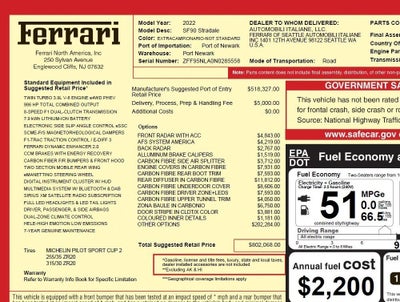 2022 Ferrari SF90 Stradale Base