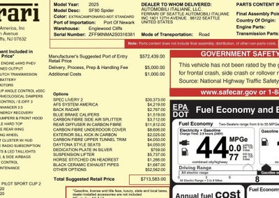 2025 Ferrari SF90 Spider Base