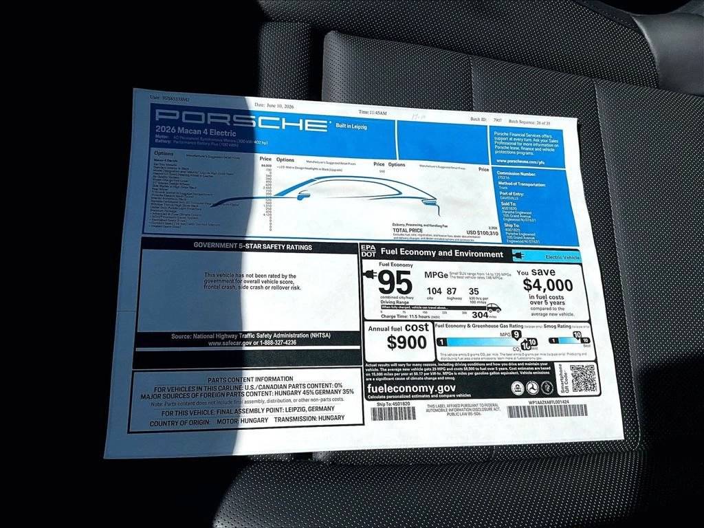 2026 Porsche Macan Macan 4 Electric