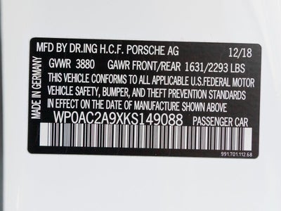 2019 Porsche 911 GT3