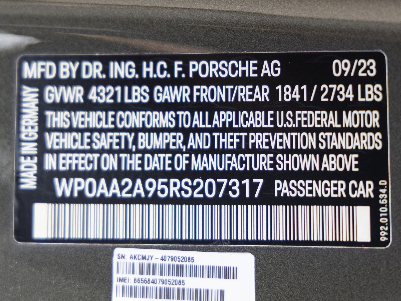 2024 Porsche 911 Carrera