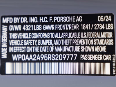 2024 Porsche 911 Carrera