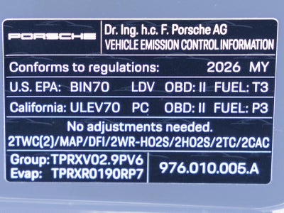 2026 Porsche Panamera Panamera 4