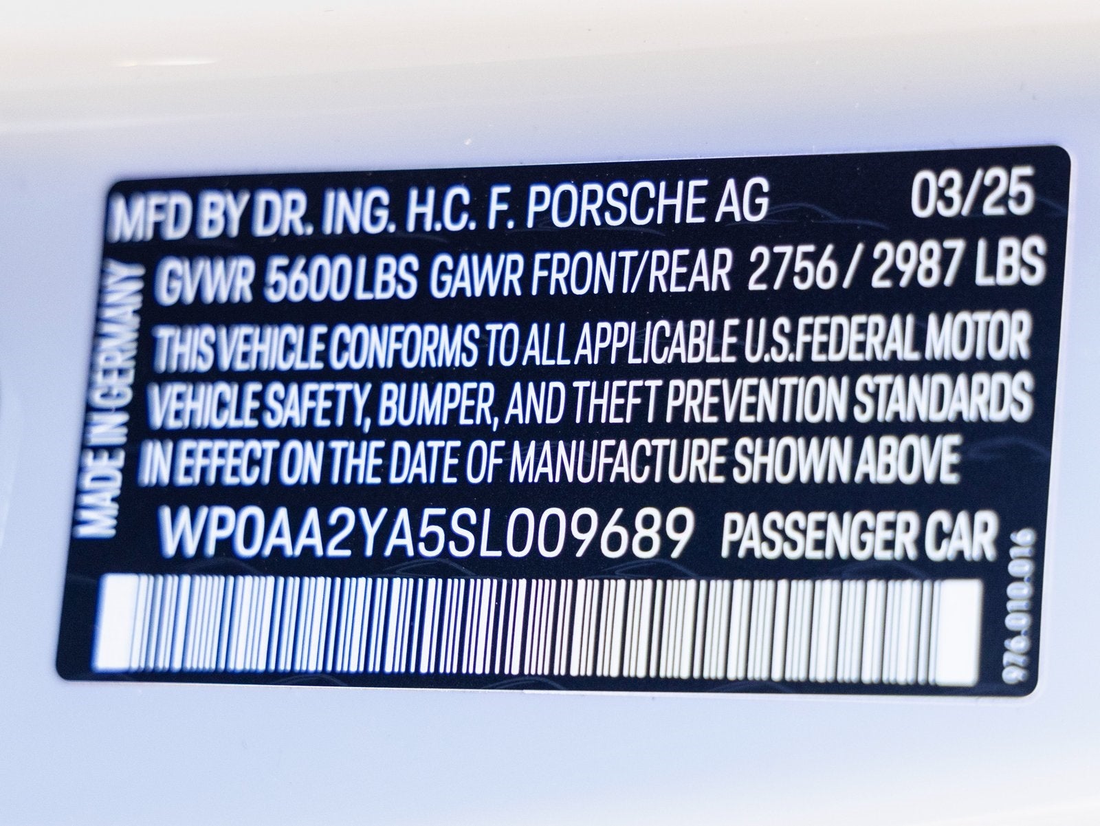 2025 Porsche Panamera Panamera 4