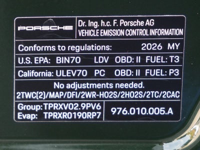 2026 Porsche Panamera Panamera