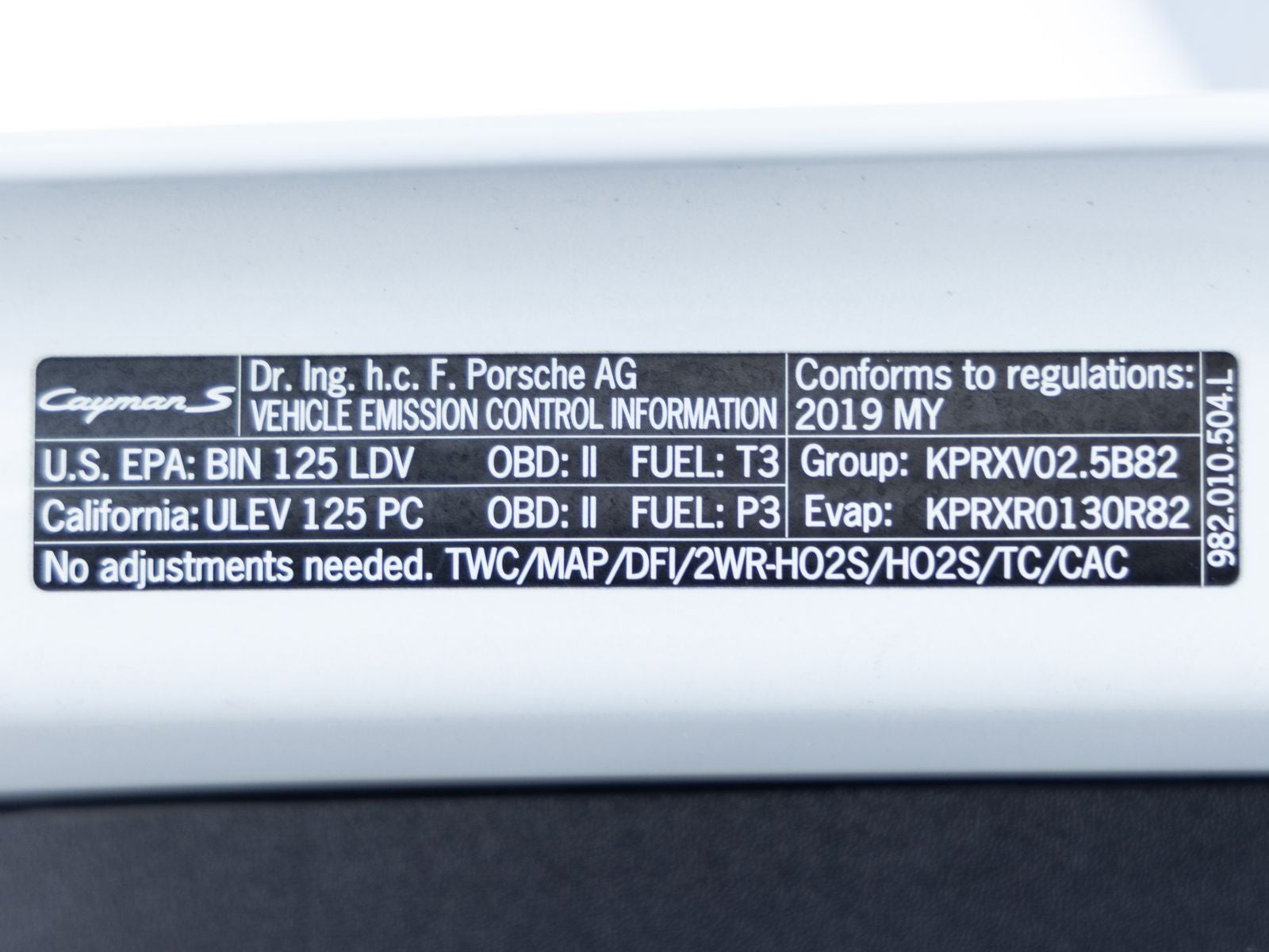 2019 Porsche 718 718 Cayman S