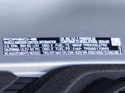 2026 Porsche 911 911 Carrera GTS