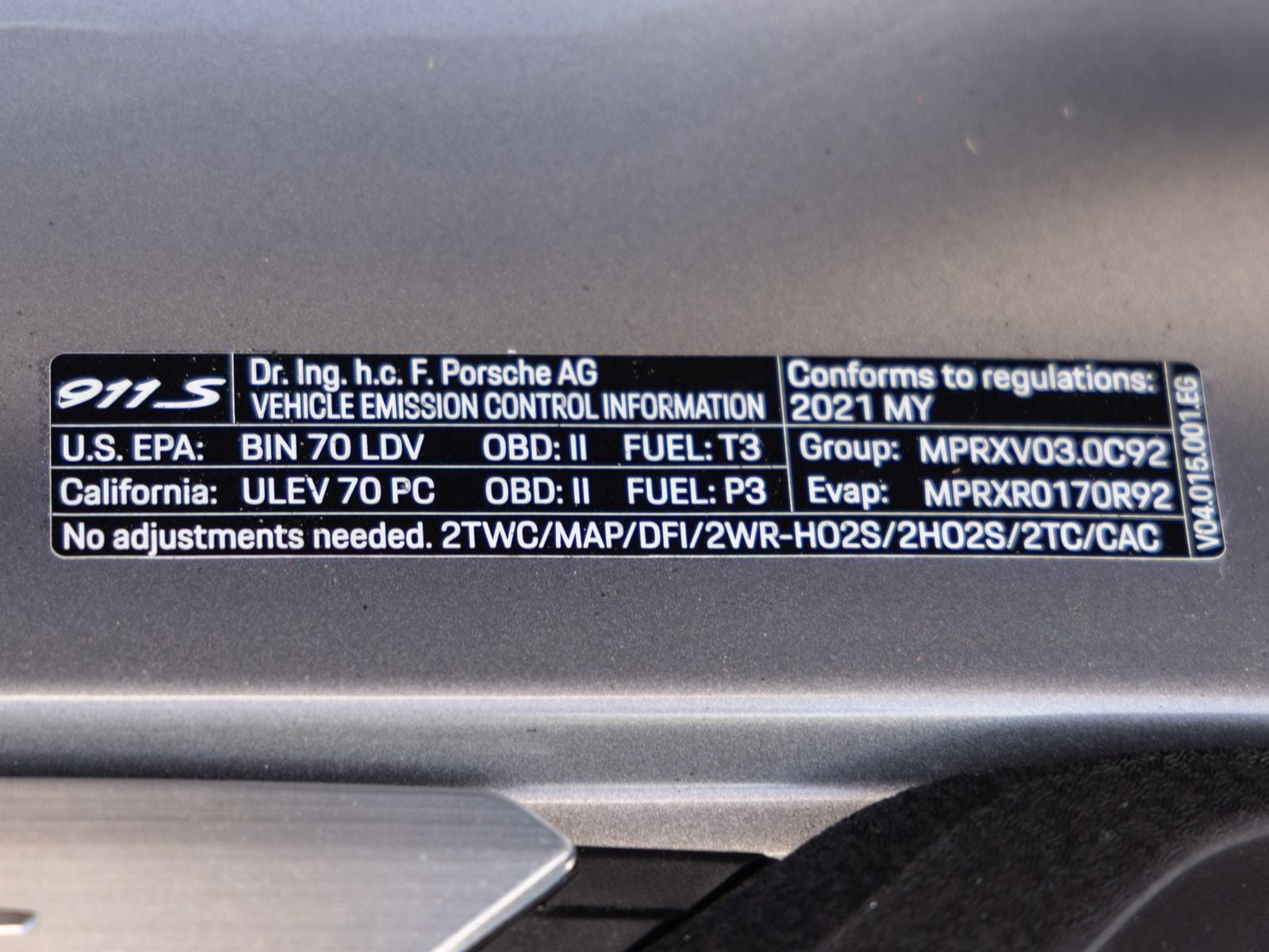 2021 Porsche 911 Carrera S