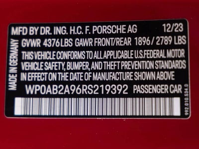 2024 Porsche 911 911 Carrera S (MY24)