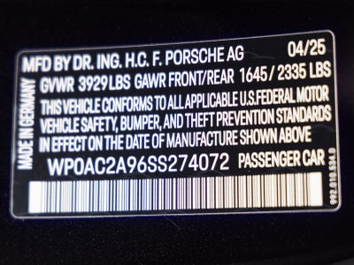 2025 Porsche 911 GT3