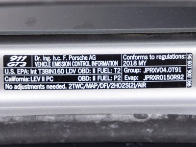2018 Porsche 911 911 GT3
