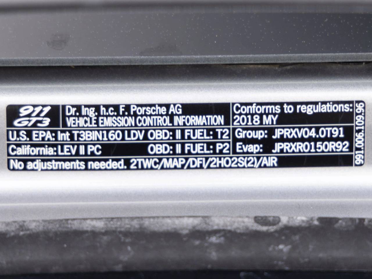 2018 Porsche 911 911 GT3