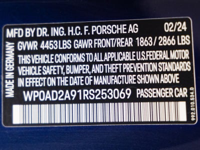 2024 Porsche 911 Turbo S