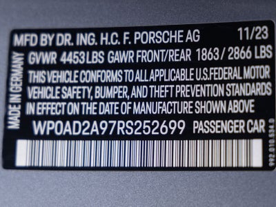 2024 Porsche 911 911 Turbo S (MY24)