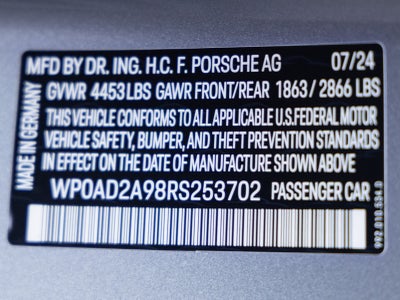2024 Porsche 911 911 Turbo S