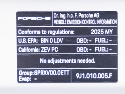 2025 Porsche Taycan Taycan GTS