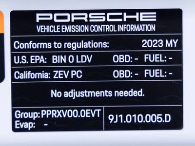 2023 Porsche Taycan Taycan GTS (MY23)