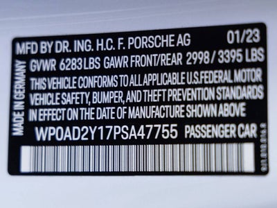 2023 Porsche Taycan Taycan GTS (MY23)