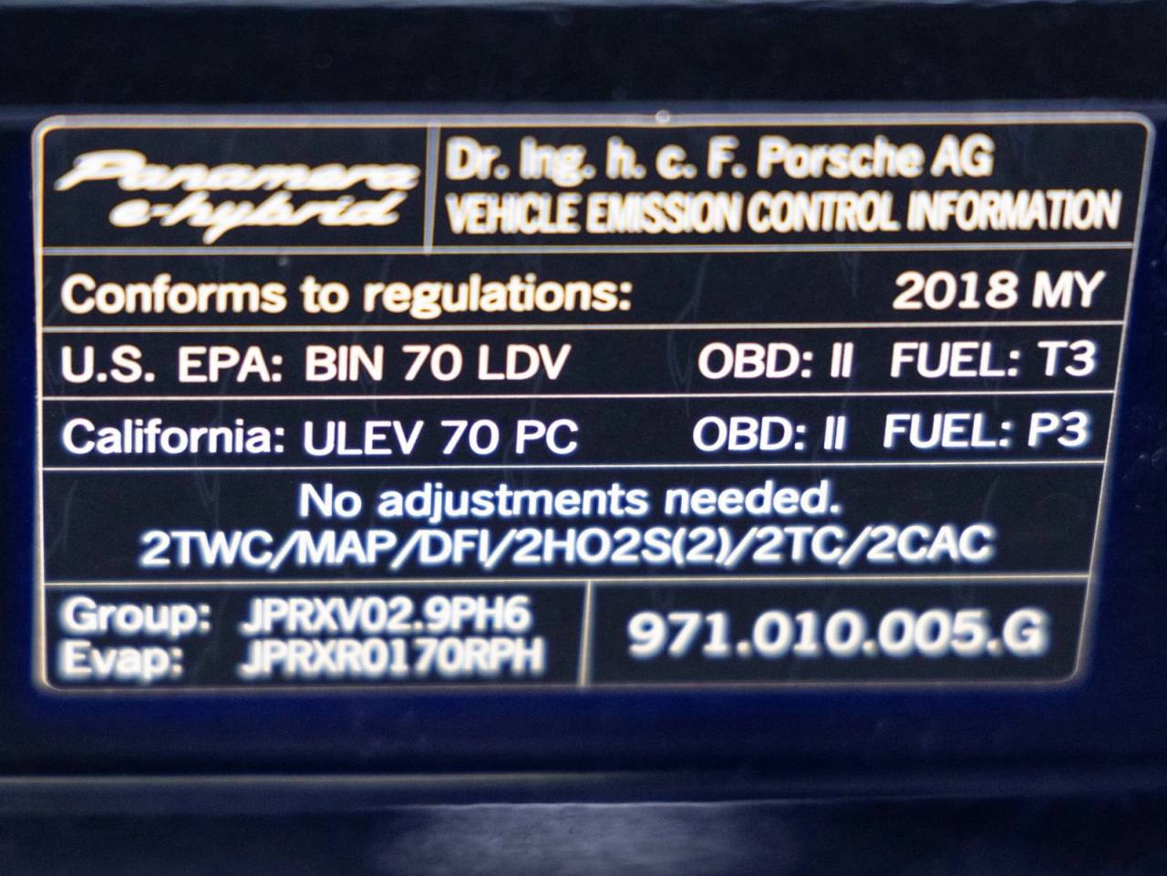 2018 Porsche Panamera Panamera 4 E-Hybrid