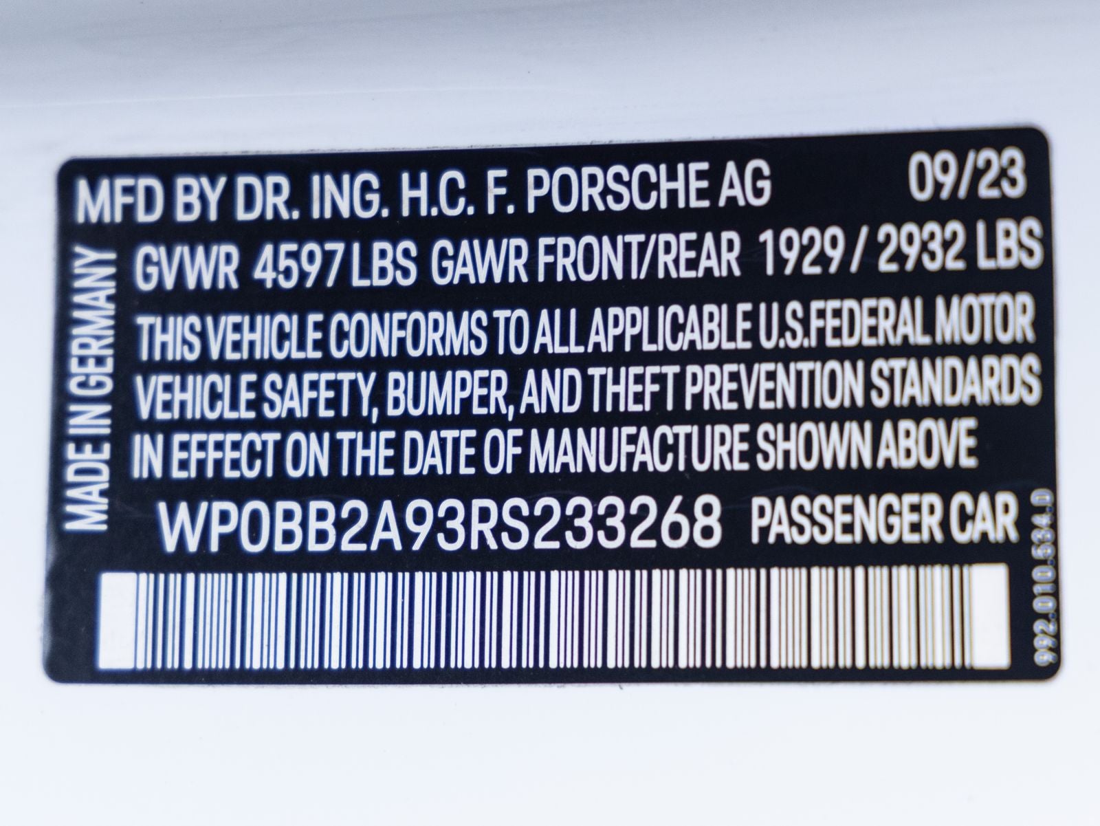 2024 Porsche 911 911 Targa 4S (MY24)