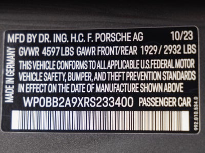 2024 Porsche 911 Targa 4S