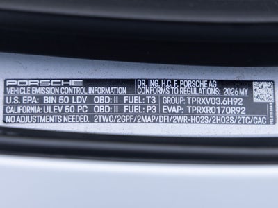 2026 Porsche 911 911 Turbo S Cabriolet