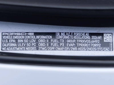 2026 Porsche 911 911 Turbo S Cabriolet