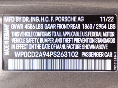 2023 Porsche 911 911 Turbo S Cabriolet (MY23)