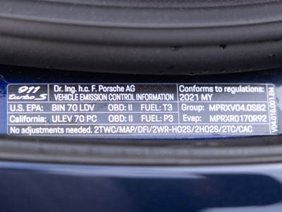 2021 Porsche 911 911 Turbo S Cabriolet (MY21)
