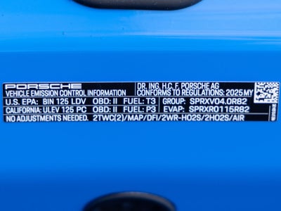 2025 Porsche 718 Spyder RS