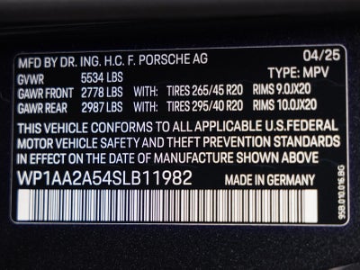 2025 Porsche Macan AWD