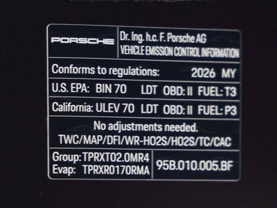 2026 Porsche Macan Macan
