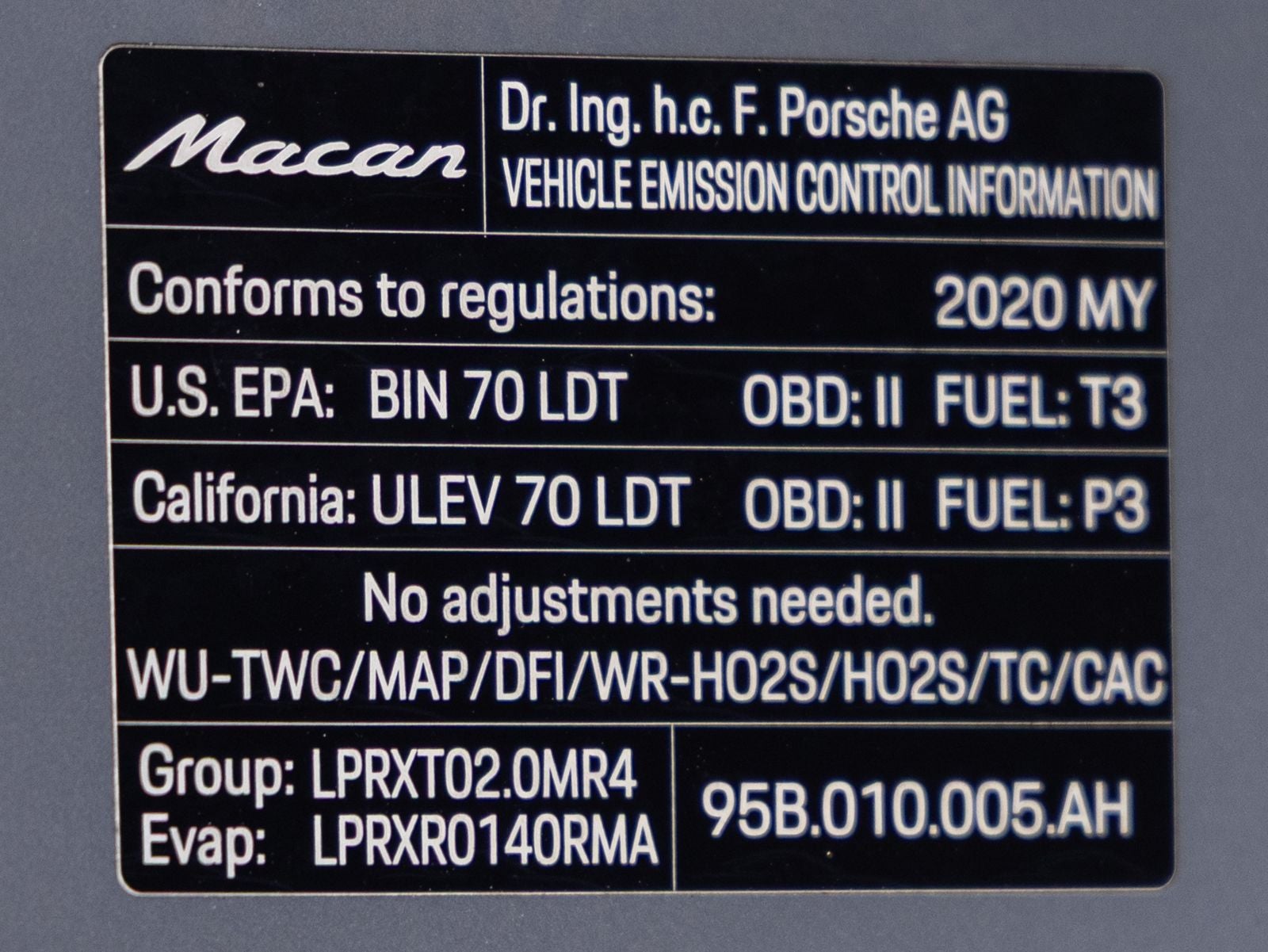 2020 Porsche Macan Macan
