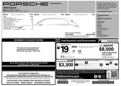 2026 Porsche Cayenne Cayenne
