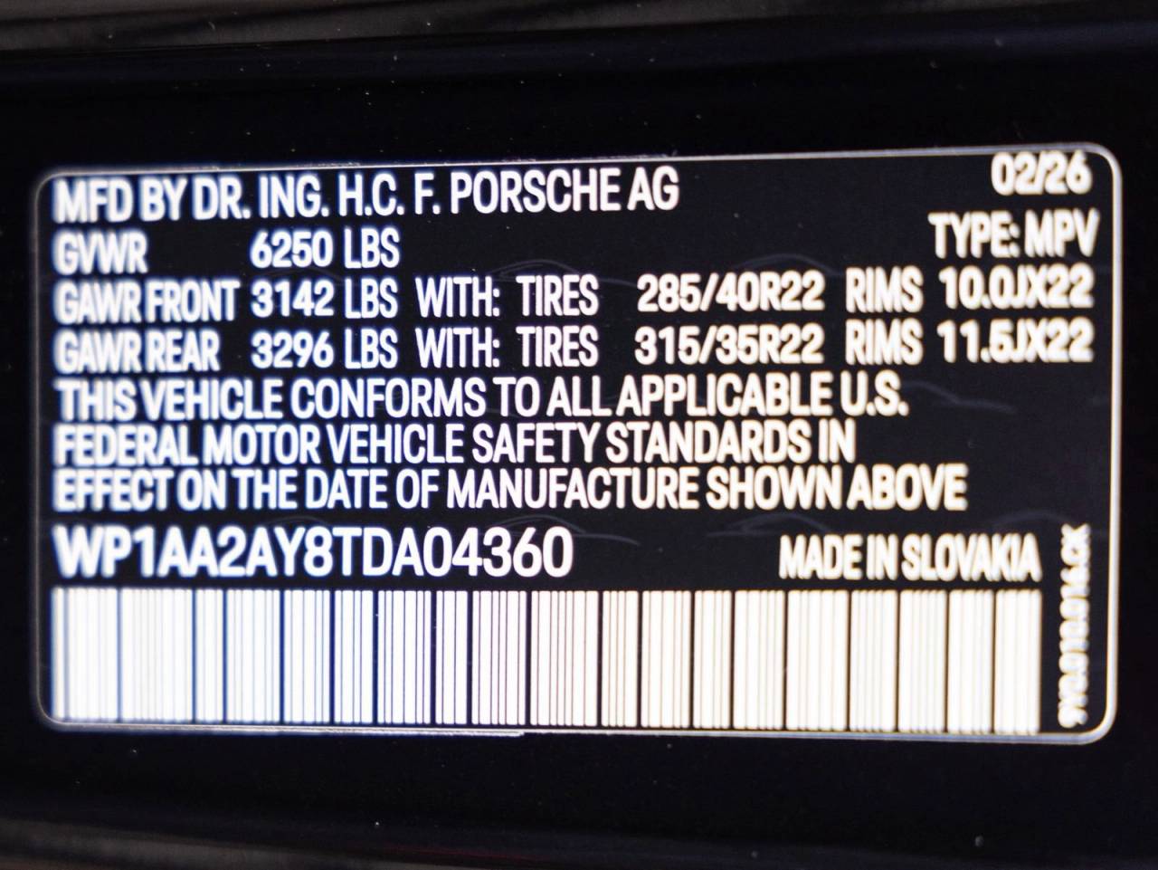 2026 Porsche Cayenne AWD