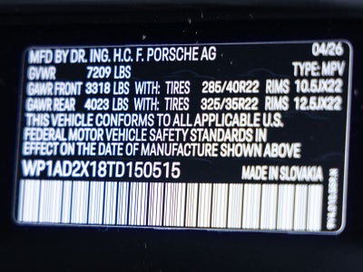 2026 Porsche Cayenne Cayenne Turbo Electric