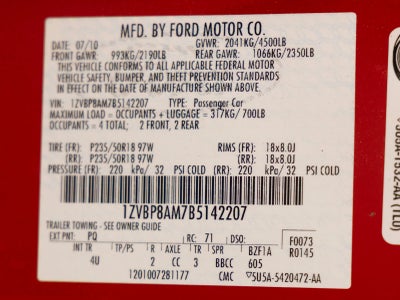 2011 Ford Mustang V6 Premium