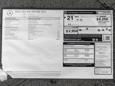 2026 Mercedes-Benz GLE GLE 450 4MATIC®